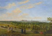 Edvard Petersen A view from Tallinn to Lasnamae oil on canvas